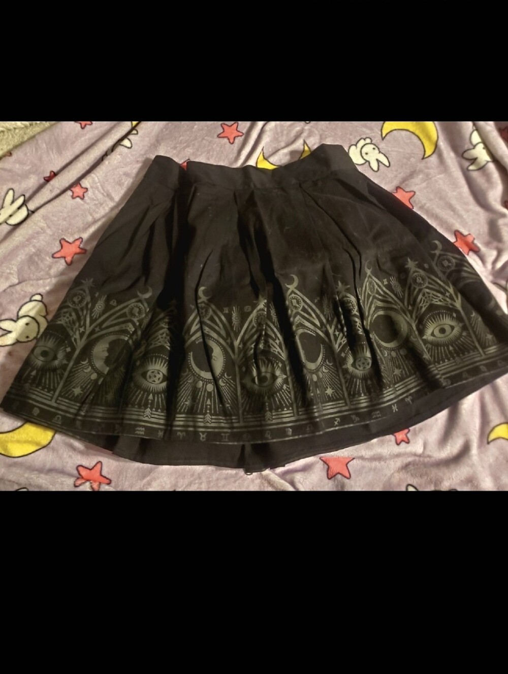 Gothic Zodiac Moon Witch Skirt Killstar Hot Topic Widow Blackcraft Dollskill